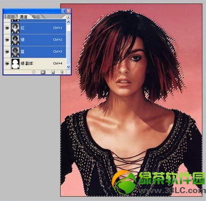 ps抠图技巧:PhotoShop通道抠图换背景教程14
