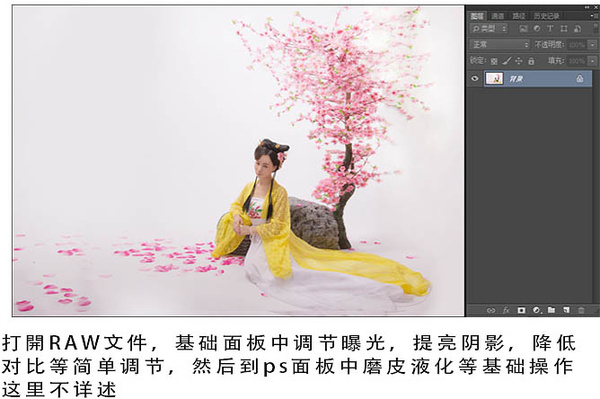 PS教程:PS滤镜打造古典仿工笔人物图片