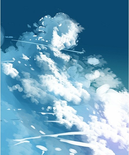 3分钟学会用photoshop画日系浓积云方法及技巧 全福编程网