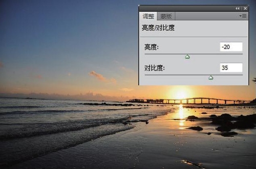 海滨落日