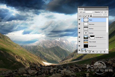 翻译教程：Photoshop打造史诗风格风景图