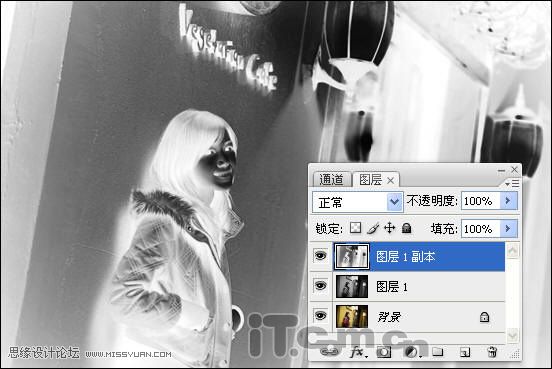 Photoshop制作融入素描的世界的美女,PS教程,思缘教程网