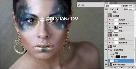 Photoshop彩妆人像图片的后期美化
