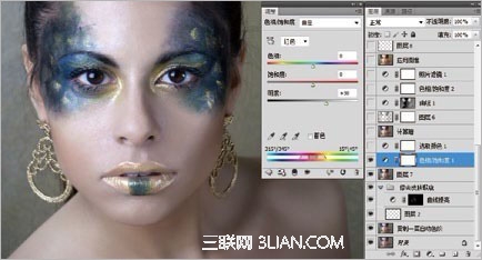 Photoshop彩妆人像图片的后期美化