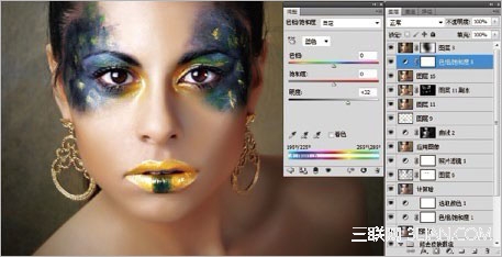 Photoshop彩妆人像图片的后期美化