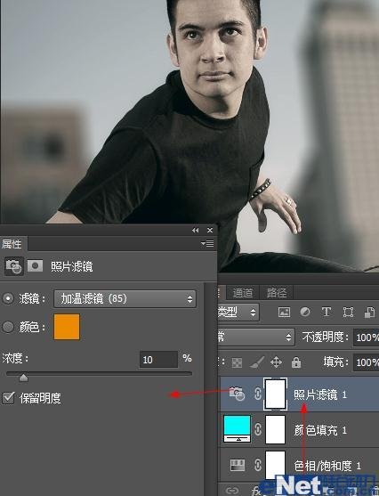 ps制作将人物突出于画面的电影效果教程_全福编程网
