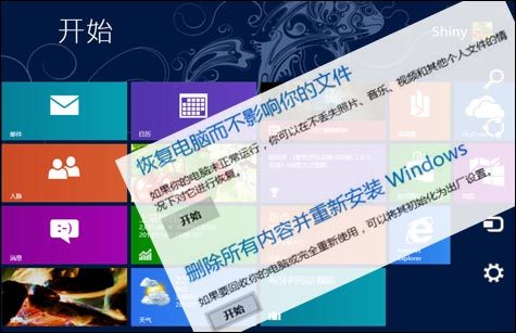 让Win8系统焕然一新 恢复、重装与还原 全福编程网