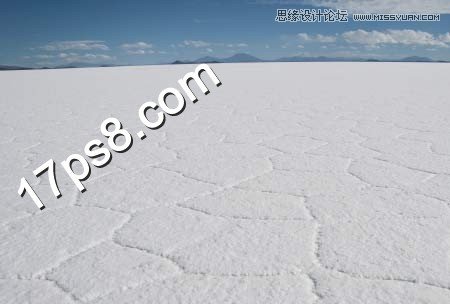Photoshop合成外星球上雪地里爬行的犀牛,PS教程,思缘教程网