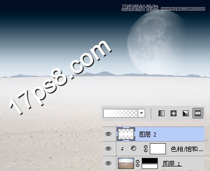 Photoshop合成外星球上雪地里爬行的犀牛,PS教程,思缘教程网