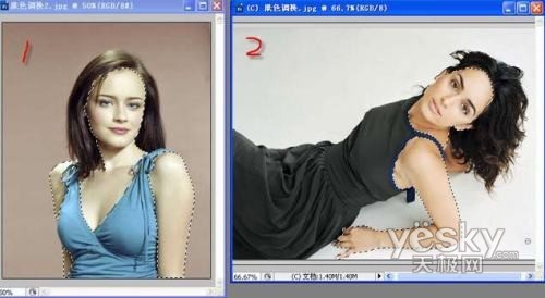 PS让美女的肤色红润有光泽