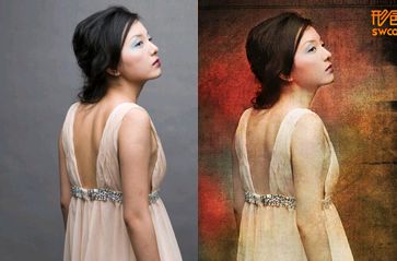 PhotoShop把美女照片处理为版画效果教程 全福编程网教程