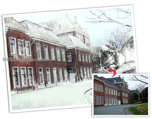 PS打造出逼真的雪景效果 全福编程网教程