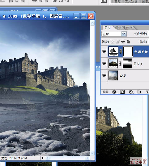Photoshop照片合成教程-梦幻城堡制作