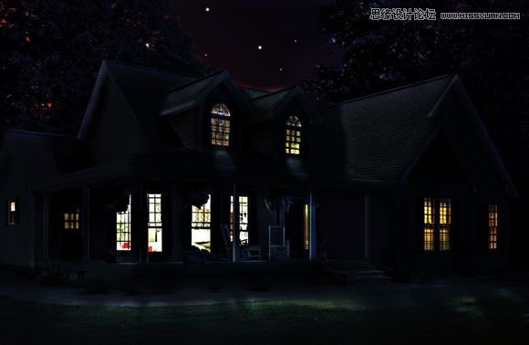 Photoshop详细的把白天照片调成夜景效果 全福编程网