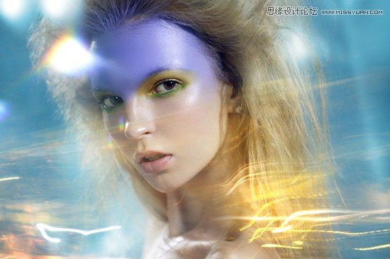 Photoshop给女性照片添加梦幻光线效果    全福编程网