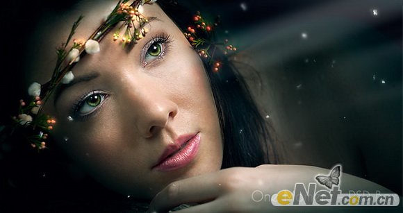 PhotoShop给美女照片制造梦幻荧光画面效果教程 全福编程网教程