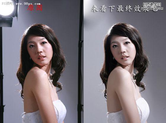 PS手工磨皮给美女磨出完美皮肤 全福编程网教程