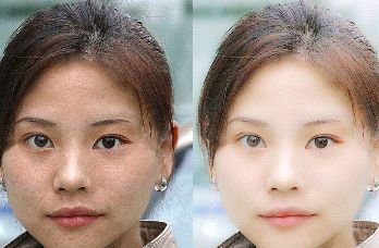 PS不使用滤镜为美女磨皮美容简单教程 全福编程网教程