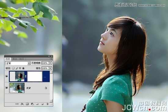 Photoshop美女照片的后期构图修复