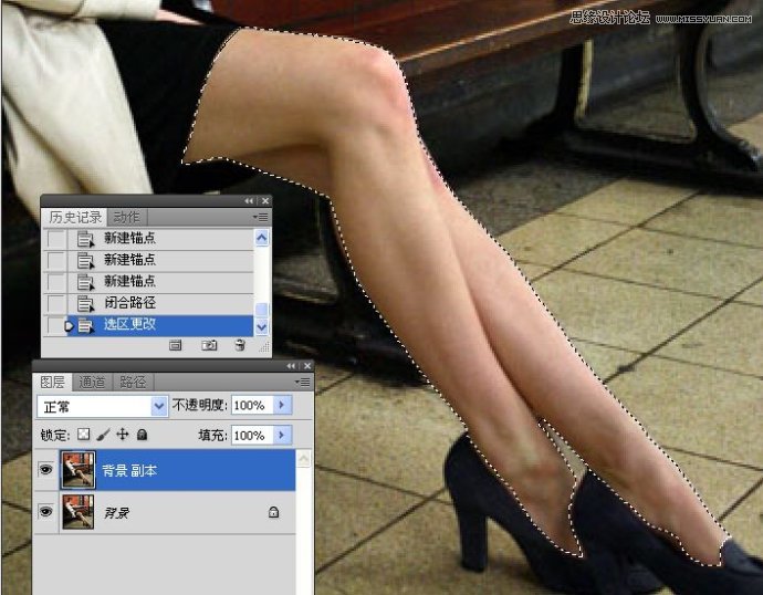 Photoshop调出国外女孩光滑亮白的腿部肌肤,全福编程网