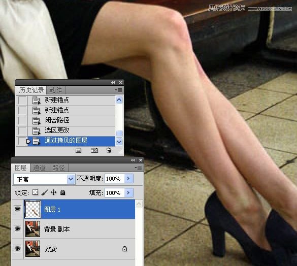 Photoshop调出国外女孩光滑亮白的腿部肌肤,全福编程网