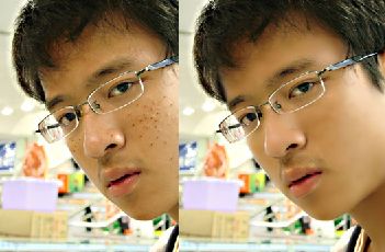 PhotoShop为帅哥美白磨皮祛痘的详细教程 全福编程网