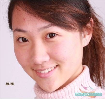 PhotoShop快速给人物去痘磨皮 全福编程网
