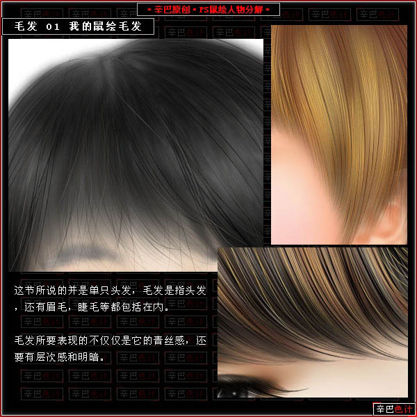 利用PS路径和画笔画出飘逸自然的发丝 全福编程网教程