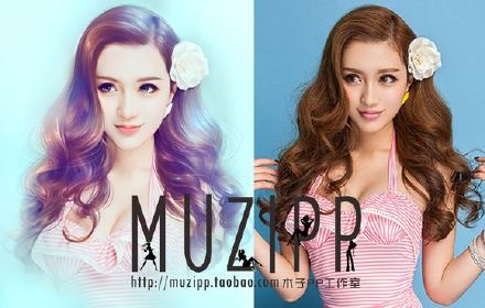 巧用photoshop和SAI打造人像带有炫彩的手绘效果方法 全福编程网