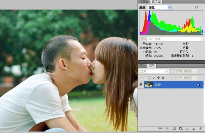 学看人像数码照片的直方图