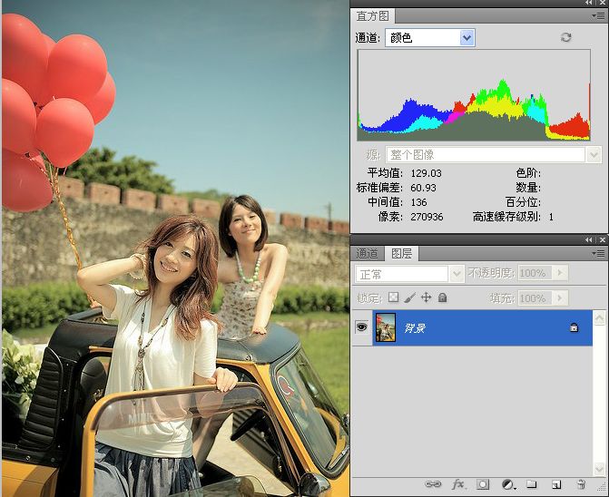 PhotoShop高/中/低调图片的直方图认识基础教程 全福编程网