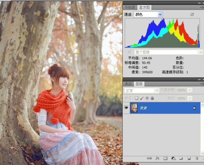 学看人像数码照片的直方图