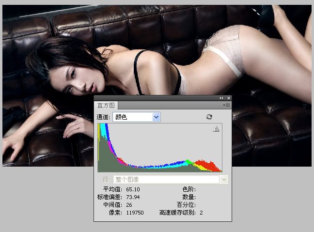 学看人像数码照片的直方图