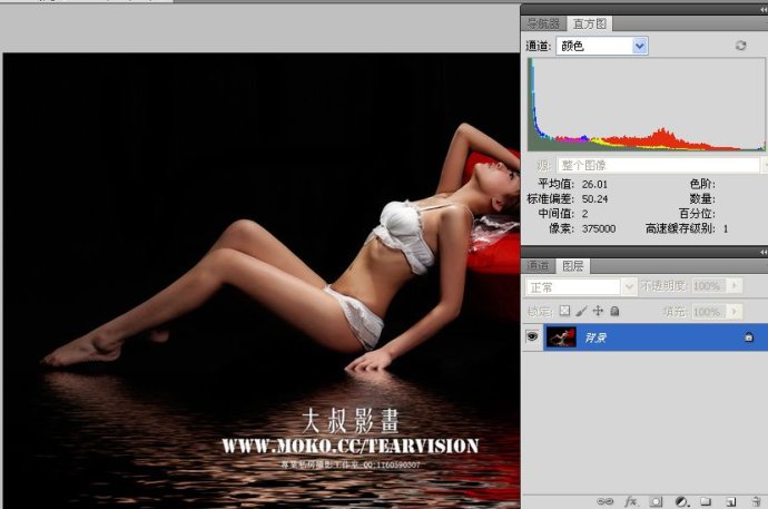 学看人像数码照片的直方图