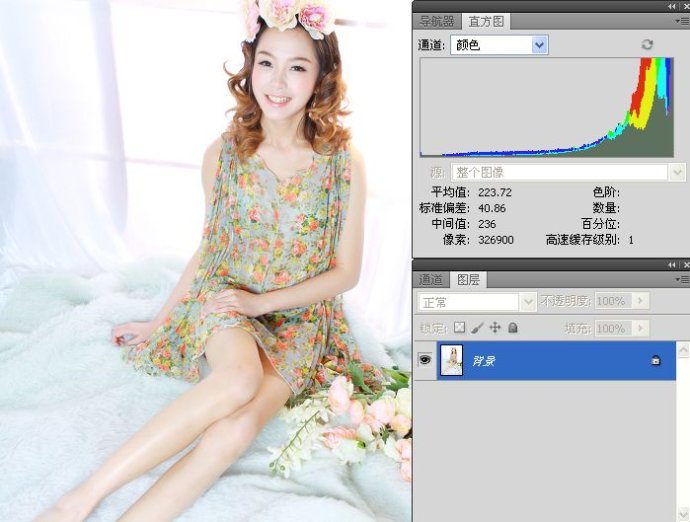 学看人像数码照片的直方图