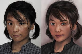 PS把人物照片处理为碳素笔绘画教程  全福编程网