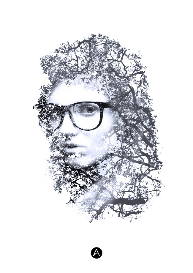 Photoshop制作人物与树木的双重曝光效果 全福编程网