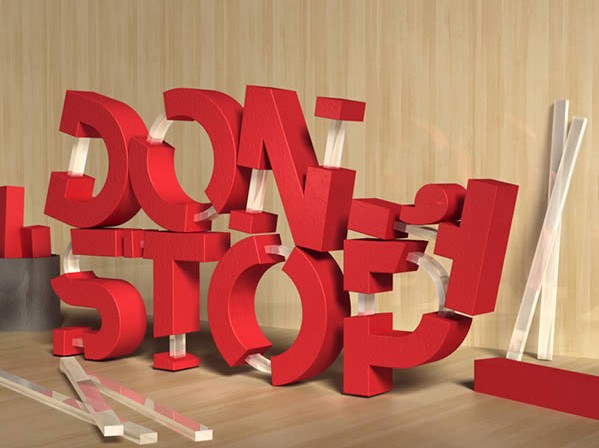 Ps创建橡胶玻璃3D字体效果   全福编程网教程