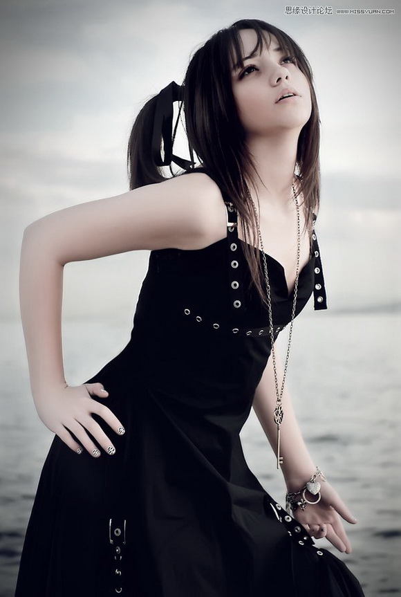 用Photoshop给美女照片美容瘦身