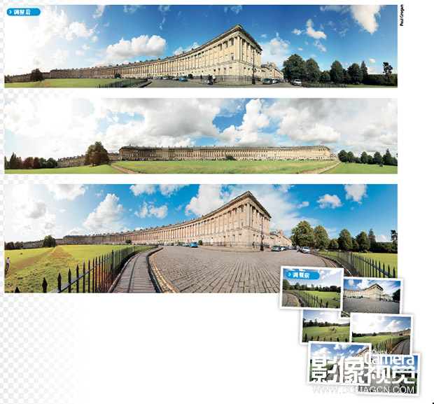 PhotoShop打造一幅震撼的360度全景风光照片拼接教程 全福编程网教程