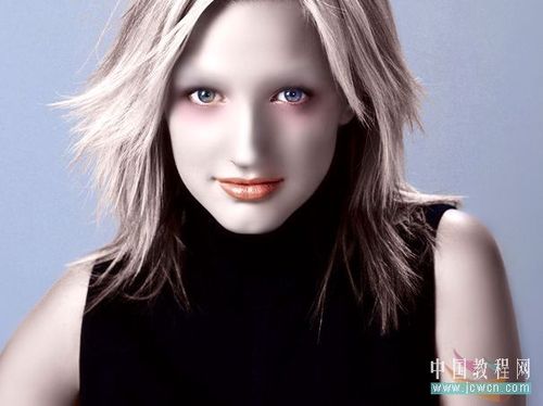 Photoshop制作戴面具效果另类照片 全福编程网