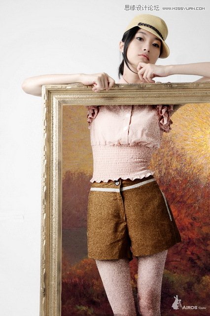 Photoshop制作美女人像照片油画风格,全福编程网