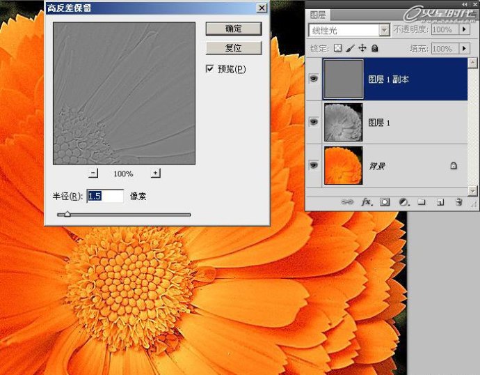 photoshop加强照片颜色层次和锐度-通道锐化法