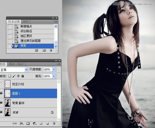 Photoshop给美女人像美容瘦身全福编程网