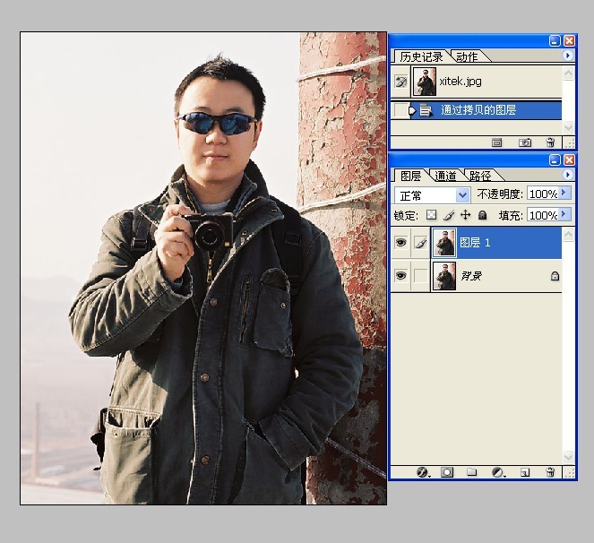 PhotoShop七步制作对称照片新手教程 全福编程网