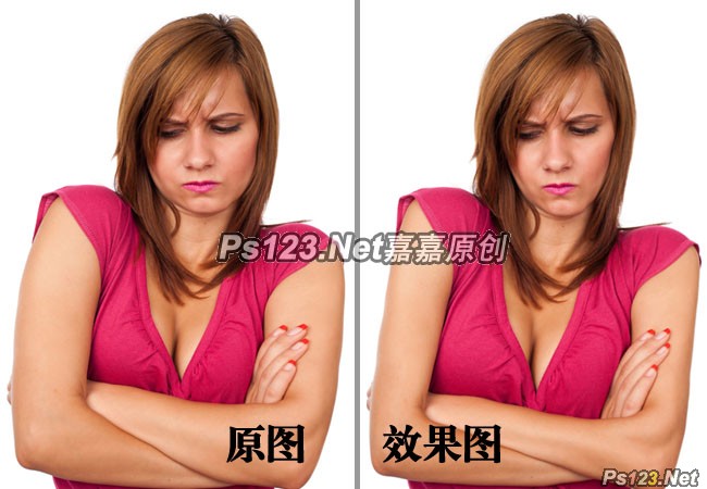 PS应用液化工具给胖女人减肥的瘦身教程 全福编程网