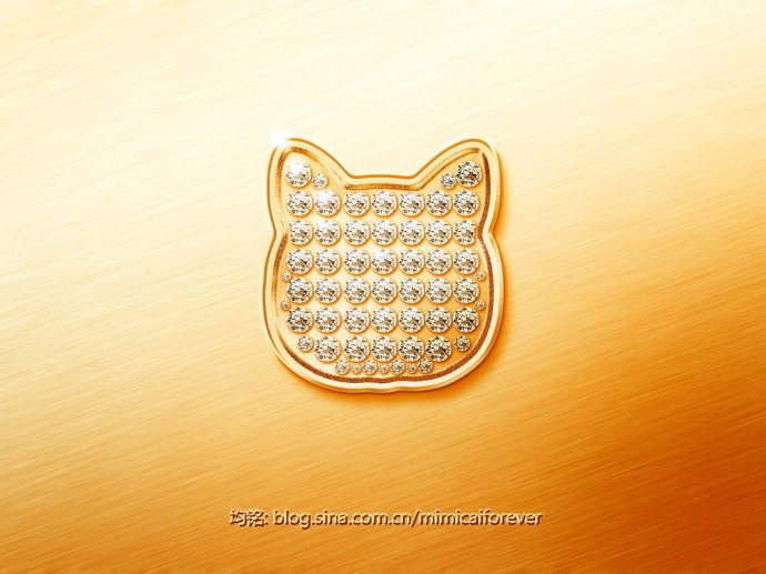 （大图）ps猫猫钻石电脑桌面壁纸<wbr>+<wbr>制作过程