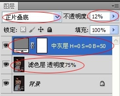 PS中滤色及中灰图层的简单应用