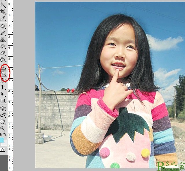 用PS把小黑妞变成白皙的萌妹子教程图-5