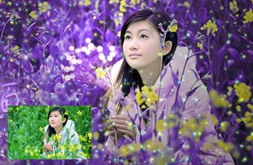 PhotoShop制作紫色梦幻许愿签名效果教程 全福编程网教程